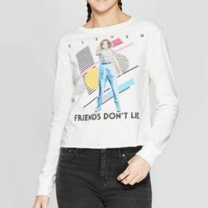 Stanger Things Eleven Friends Don't Lie Long Sleeve T shirt